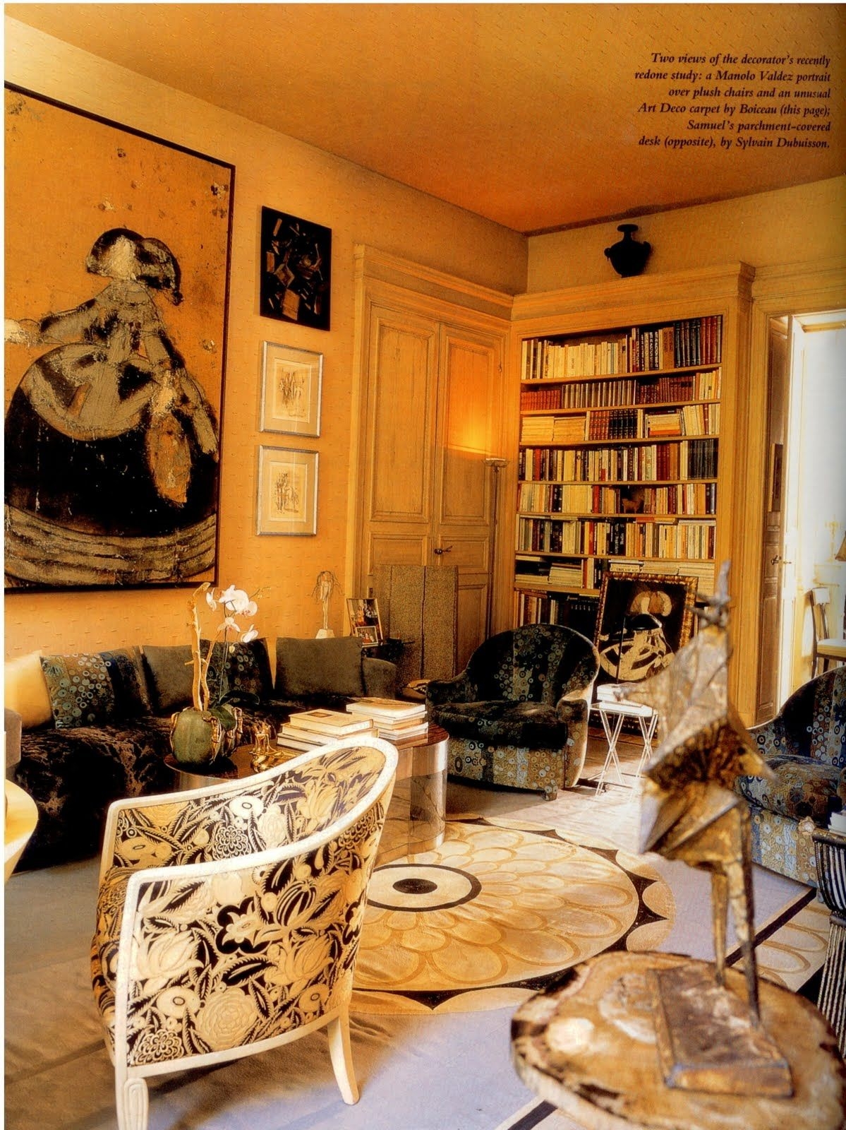 &nbsp;Henri Samuel&#39;s Office, with Guy de Rougemont&#39;s Nuage Coffee Table &copy; Christoph Kicherer