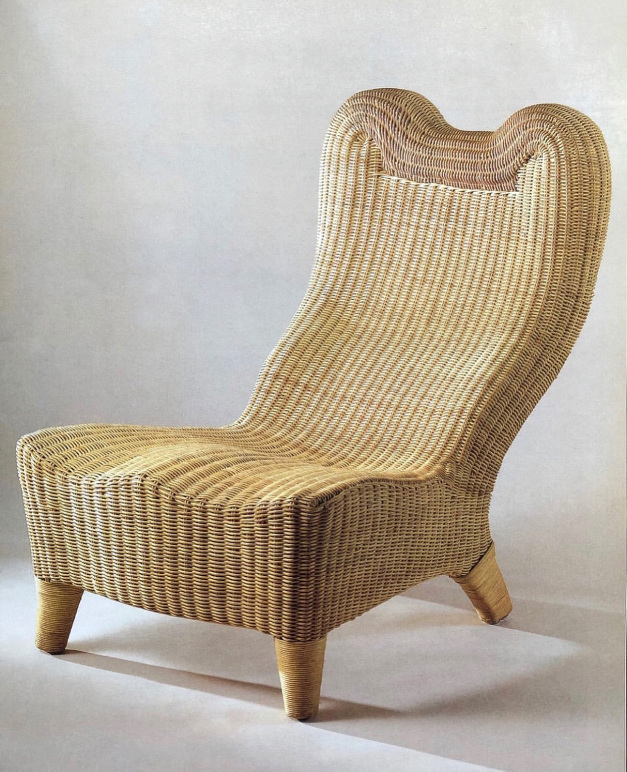 Anthropomorphic&nbsp;Rattan Chair&nbsp;(1943) by Jacques Dumond is a rattan masterpiece, the only model known is part of the collections of the Mus&eacute;e des Arts D&eacute;coratifs in Paris.