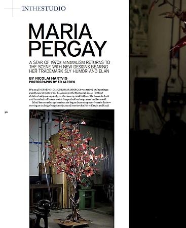 Maria Pergay profiled in Art + Auction