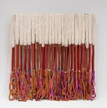 Work by Sheila Hicks highlighted by The Boston Globe
